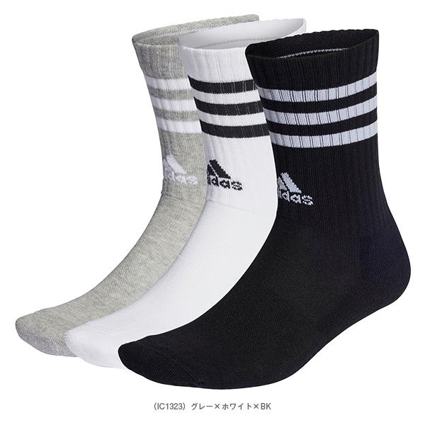 アディダス オールスポーツウェア『メンズ/ユニ』 SPWクッション3ストライプ3Pクルーソックス 3足組 ユニセックス EBB67 | adidas | 03