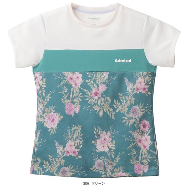 アドミラル『Admiral』 テニスウェア『レディース』 フロントラインフラワーTシャツ レディース ATLA512 | Admiral | 02
