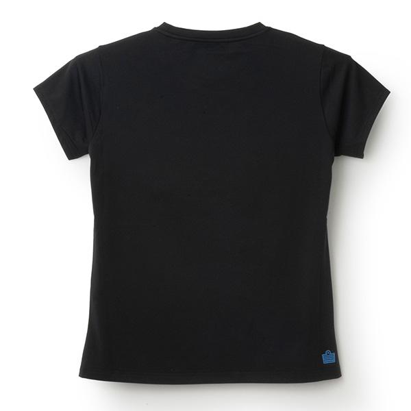 Admiral ブラック テニスシャツ レディースMサイズ アドミラル『Admiral』 テニスウェア『レディース』 バイカラー