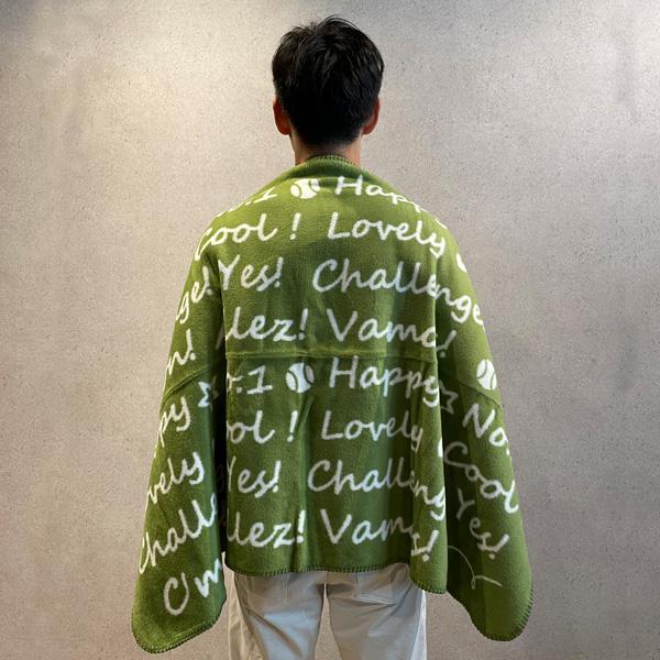 blan ＆ co. テニスアクセサリ・小物 洗えるボタン付きひざ掛け/アルファベット『BCB003』 | ブランコ | 06