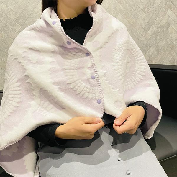 blan ＆ co. バドミントンアクセサリ・小物 洗えるボタン付きひざ掛け シャトルフラワー BCB005 | ブランコ | 03