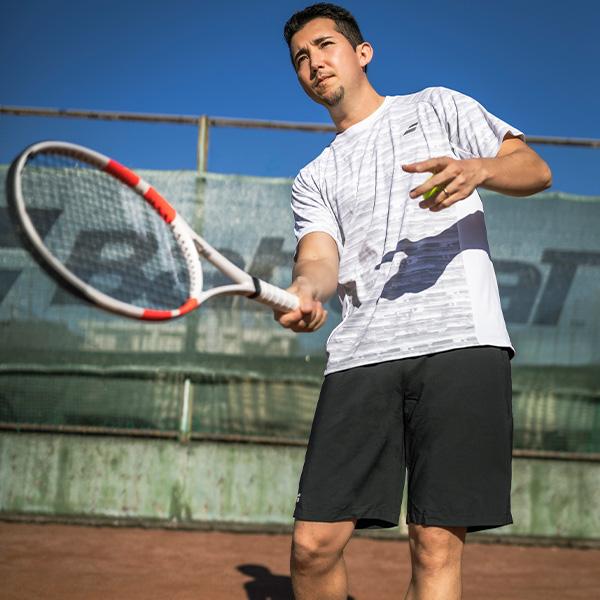 バボラ テニスウェア『メンズ/ユニ』 クラブレンジ 半袖ゲームシャツ CLUB SHORT SLEEVE SHIRT ユニセックス BUG4312C | Babolat | 09