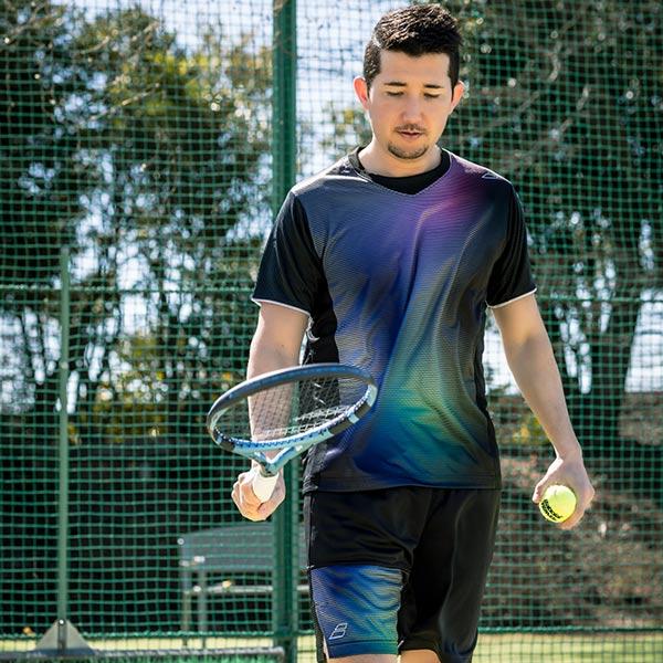バボラ テニスウェア『メンズ/ユニ』 ピュアレンジ ショートスリーブシャツ PURE SHORT SLEEVE SHIRT ユニセックス BUG5353 | Babolat | 07