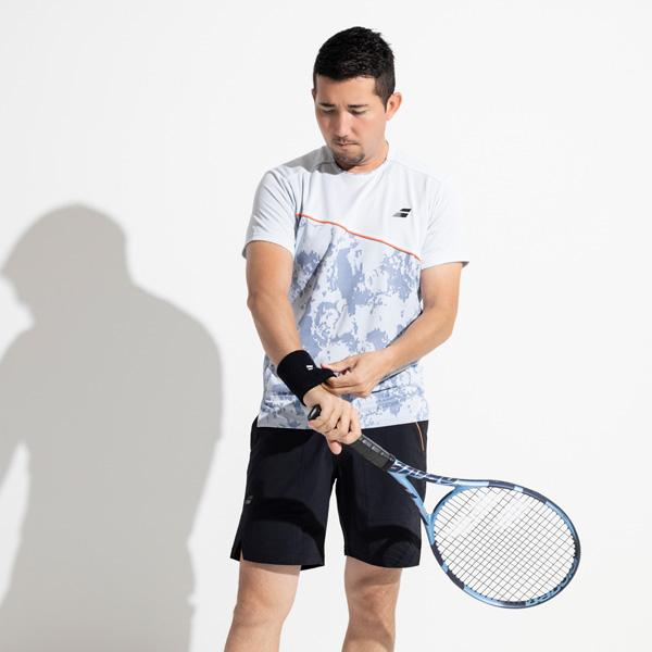 バボラ テニスウェア『メンズ/ユニ』 プレイレンジ半袖シャツ PLAY SHORT SLEEVE SHIRT ユニセックス BUG6300 | Babolat | 08