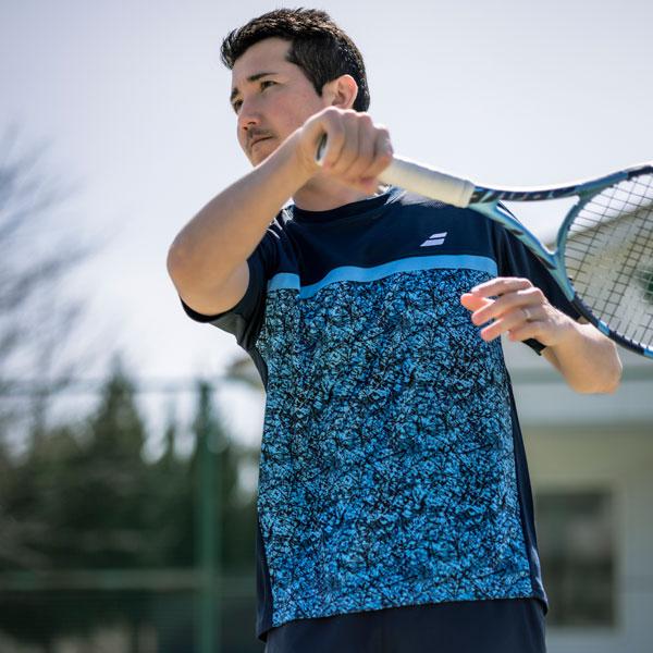 バボラ　メンズ　テニスウェア　上下セット Mサイズ【おまけ付】 Babolat バボラ テニスウェア メンズ VS ショートパンツ BUG4450
