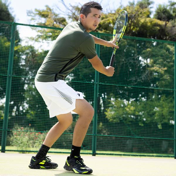 バボラ テニスウェア『メンズ/ユニ』 プレイレンジアエロパック半袖シャツ PLAY SHORT SLEEVE SHIRT ユニセックス BUP6504 | Babolat | 06