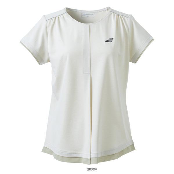 今期バボラゲームシャツ新品未使用BWG5375ベージュｌ新品 Babolat（バボラ） テニスウェア『レディース』 VS RANGE/半袖ゲーム