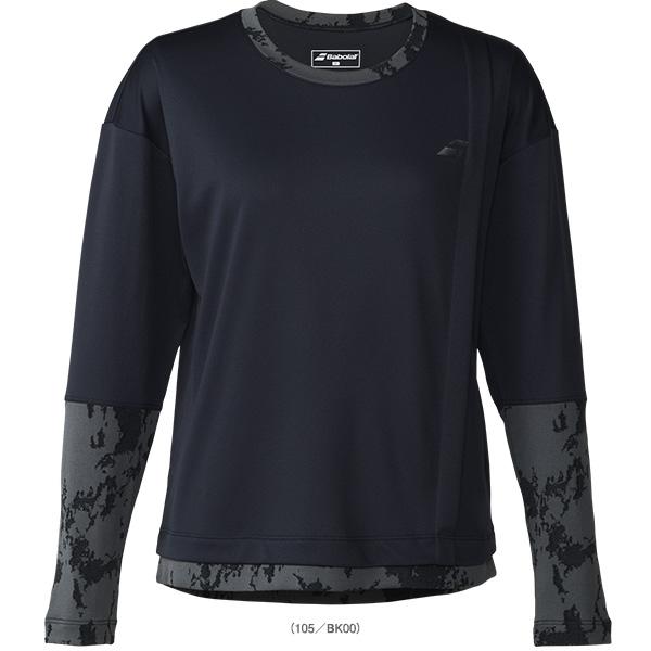 バボラ テニスウェア『レディース』 プレイレンジ 長袖シャツ ルーズフィット PLAY LONG SLEEVE SHIRT LOOSE FIT レディース BWP6520 | Babolat | 01