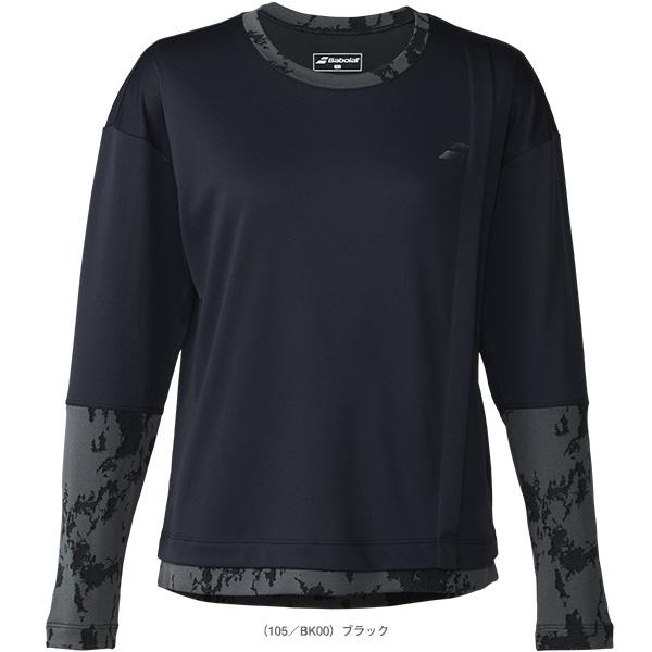 バボラ テニスウェア『レディース』 プレイレンジ 長袖シャツ ルーズフィット PLAY LONG SLEEVE SHIRT LOOSE FIT レディース BWP6520 | Babolat | 01