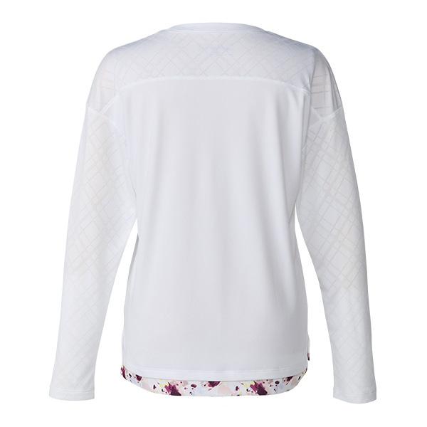 バボラ テニスウェア『レディース』 プレイレンジ 長袖シャツ ルーズフィット PLAY LONG SLEEVE SHIRT LOOSE FIT レディース BWP6523 | Babolat | 04