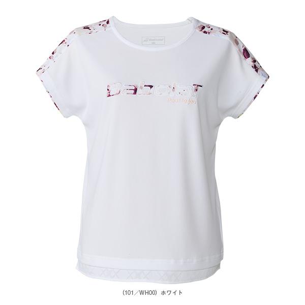 バボラ テニスウェア『レディース』 プレイレンジ 半袖シャツ ルーズフィット PLAY SHORT SLEEVE SHIRT LOOSE FIT レディース BWP6524 | Babolat | 01