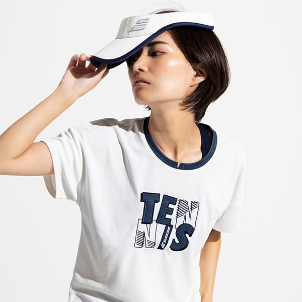 バボラ テニスウェア『レディース』 プレイレンジ 半袖シャツ ルーズフィット PLAY SHORT SLEEVE SHIRT LOOSE FIT レディース BWP6527 | Babolat | 12