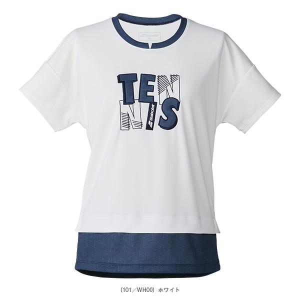 バボラ テニスウェア『レディース』 プレイレンジ 半袖シャツ ルーズフィット PLAY SHORT SLEEVE SHIRT LOOSE FIT レディース BWP6527 | Babolat | 01