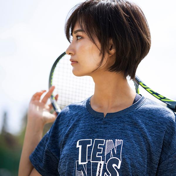 バボラ テニスウェア『レディース』 プレイレンジ 半袖シャツ ルーズフィット PLAY SHORT SLEEVE SHIRT LOOSE FIT レディース BWP6527 | Babolat | 09