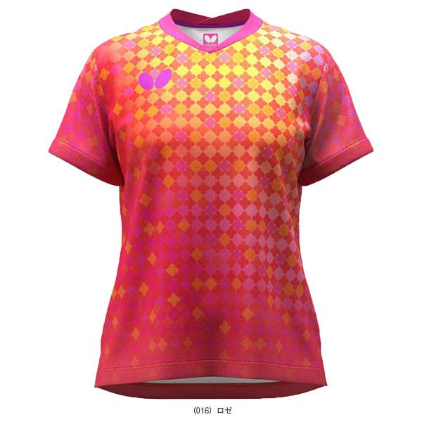 【PayPay祭★P3倍】バタフライ 卓球ウェア『レディース』 ミナレアシャツ レディース 46549 | バタフライ | 01