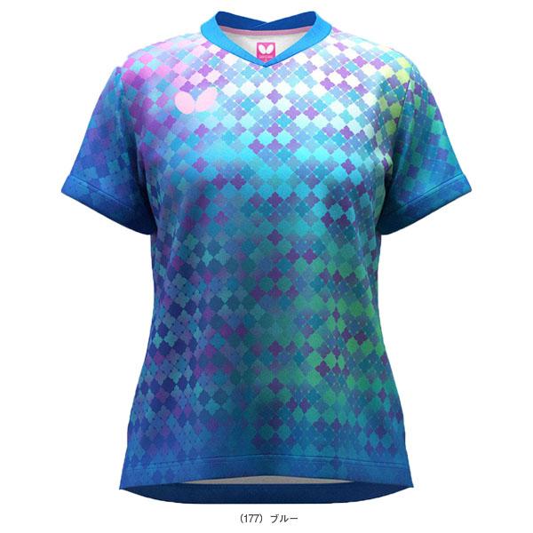 【PayPay祭★P3倍】バタフライ 卓球ウェア『レディース』 ミナレアシャツ レディース 46549 | バタフライ | 02