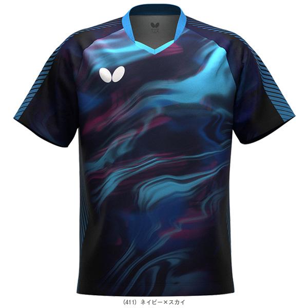 バタフライ 卓球ウェア『メンズ/ユニ』 リメラルシャツ RIMERAL SHIRT ユニセックス 47800 | バタフライ | 01