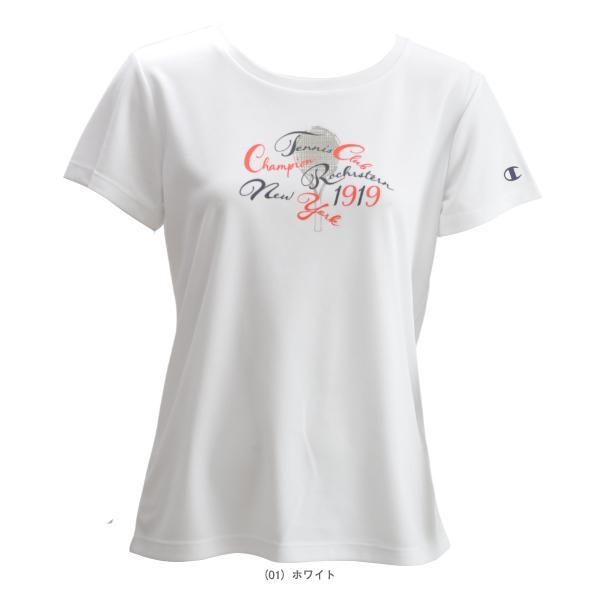【PayPay祭★P3倍】チャンピオン テニスウェア『レディース』 プリントTシャツ レディース CL5320 | Champion | 01
