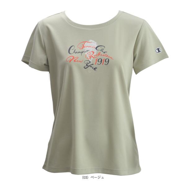 【PayPay祭★P3倍】チャンピオン テニスウェア『レディース』 プリントTシャツ レディース CL5320 | Champion | 02