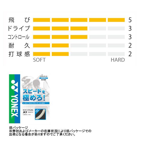 ヨネックス ソフトテニスストリング『単張』 サイバーナチュラル クロスアイ CYBER NATURAL XI CSG650XI | YONEX | 04
