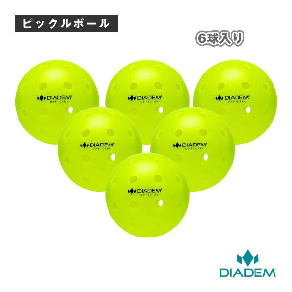【PayPay祭★P3倍】ダイアデム ピックルボールボール オフィシャルピックルボール The Official Pickleball Ball 6球 TPB002 | 