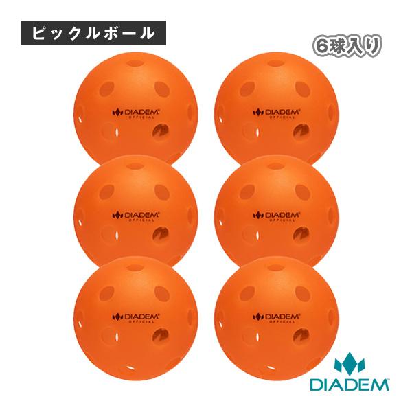【PayPay祭★P3倍】ダイアデム ピックルボールボール オフィシャルピックルボールインドア用 The Official Pickleball Ball Indoor Ball 6球 TPB006 | 
