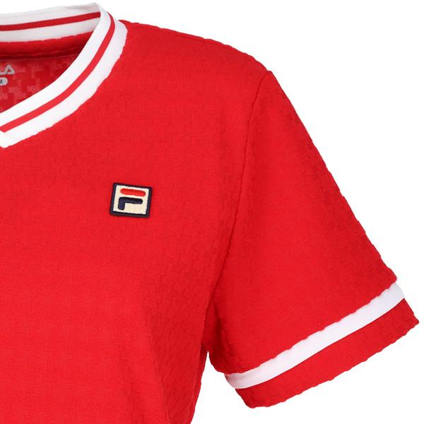 FILA|テニスウェア|ゲームシャツ|レディース 2025年 秋冬新品タグ付き FILA（フィラ） テニスウェア レディース ゲームシャツ EL0028 2025SS