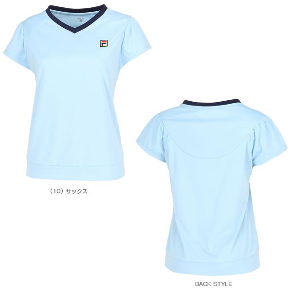 フィラ FILA レディース テニスウェア バドミントン L フィラ（FILA）（レディース）テニスウェア レディース 波間