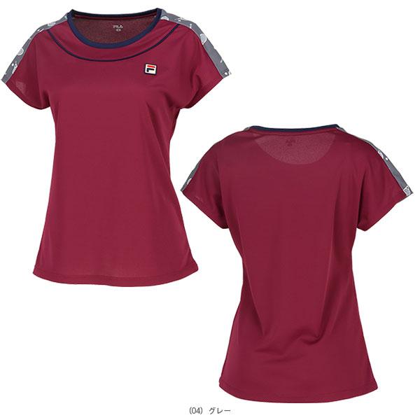 フィラ　テニスウェア　ゲームシャツ　※最終値下げ FILA レディース フィラ ゲームシャツ VL7506-11 2023SS レッド