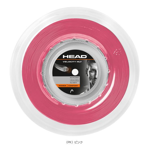 ヘッド メンズ レディース ベロシティ Velocity MLT 200m テニスストリング リール テニス用品 ガット ブラック 黒 ピンク 送料無料 HEAD 281414 HEAD（ヘッド） テニスストリング『ロール他』 ベロシティマルチ