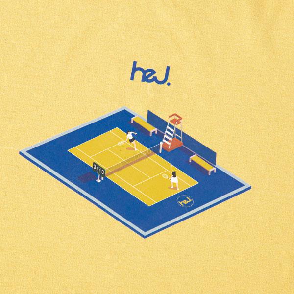 heJ. テニスウェア『メンズ/ユニ』 コートフィットTシャツ COURT FIT