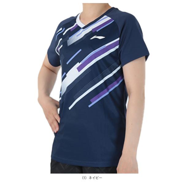 リーニン バドミントンウェア『レディース』 ゲームシャツ レディース AAYV034 | LI-NING | 01