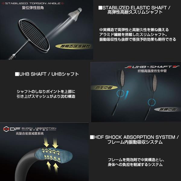 リーニン バドミントンラケット AXフォース100 AXFORCE 100 AX100 | LI-NING | 08