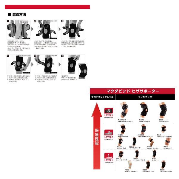 マクダビッド オールスポーツサポーターケア商品 ダブルニーラップ DS ヒザ用 左右兼用 ミドルサポート M4201 | McDavid | 04