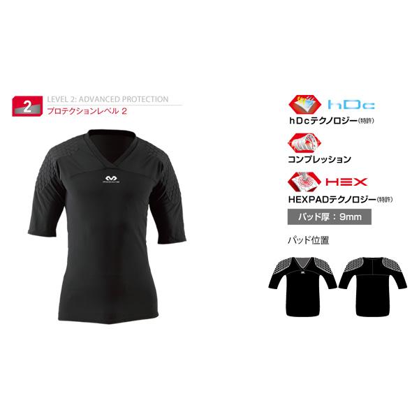 マクダビッド オールスポーツサポーターケア商品 HEX GKシャツ ショートスリーブ ミドルサポートタイプ メンズ M7733 | McDavid | 01