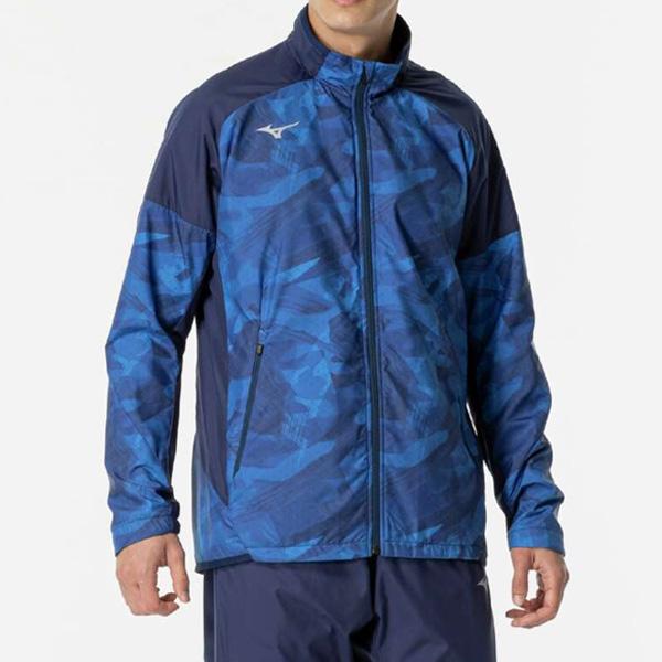 Mizuno ブレスサーモ★ブルー色サスペンダー付きスキーウェア 上下　サイズL Mizuno ブレスサーモ☆ブルー色サスペンダー付きスキーウェア 上下