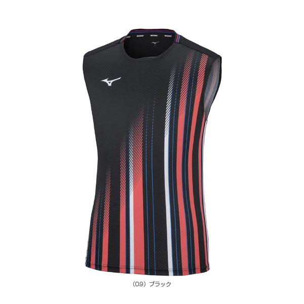 MIZUNO - 美品2着 ブラック ストライプ Ｍ MIZUNO ミズノ テニス バドミントン MIZUNO ミズノ テニス・バドミントンウェア『メンズ/ユニ