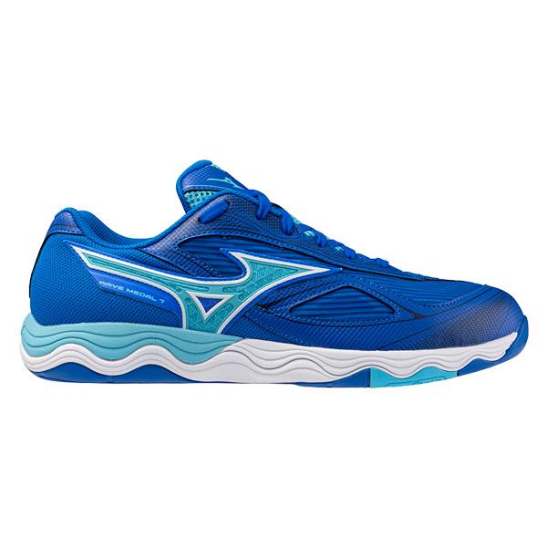 Mizuno 卓球シューズ青　25cm MIZUNO ミズノ公式 ウエーブメダル NEO 卓球 ユニセックス