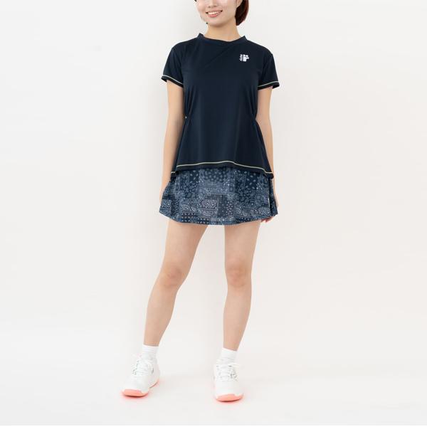 【新品】ローチェ 上下セットアップ Mサイズ ネイビー 花柄 テニスウェア roche（ローチェ） ローチェ『roche』 テニスウェア『レディース