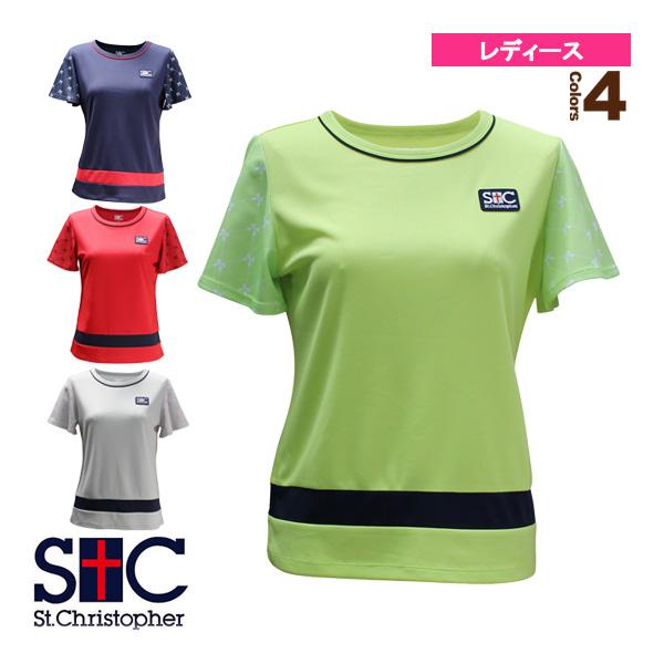 セントクリストファー テニス・バドミントンウェア『レディース』 スリーブリボンズゲームシャツ/レディース『STC-BCW2327』 | St.Christopher