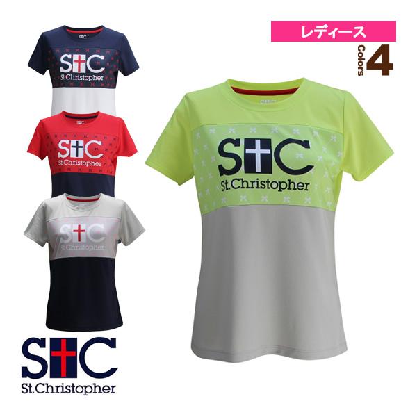 セントクリストファー テニス・バドミントンウェア『レディース』 リボンズロゴプラクティスT/レディース『STC-BCW2341』 | St.Christopher
