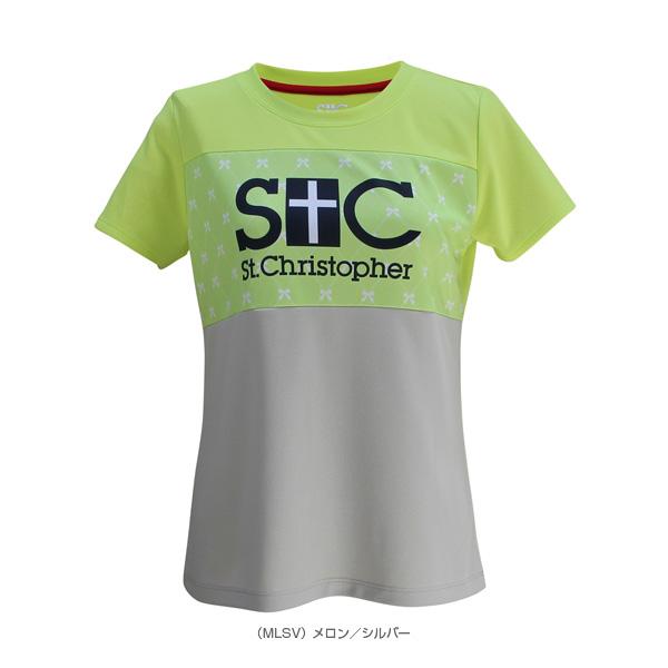 セントクリストファー テニス・バドミントンウェア『レディース』 リボンズロゴプラクティスT/レディース『STC-BCW2341』 | St.Christopher | 01