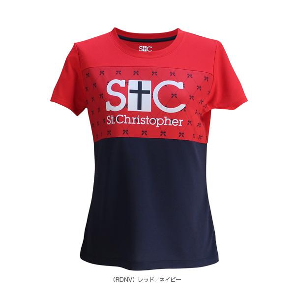 セントクリストファー テニス・バドミントンウェア『レディース』 リボンズロゴプラクティスT/レディース『STC-BCW2341』 | St.Christopher | 03