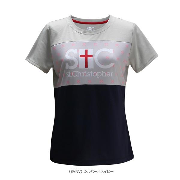 セントクリストファー テニス・バドミントンウェア『レディース』 リボンズロゴプラクティスT/レディース『STC-BCW2341』 | St.Christopher | 04