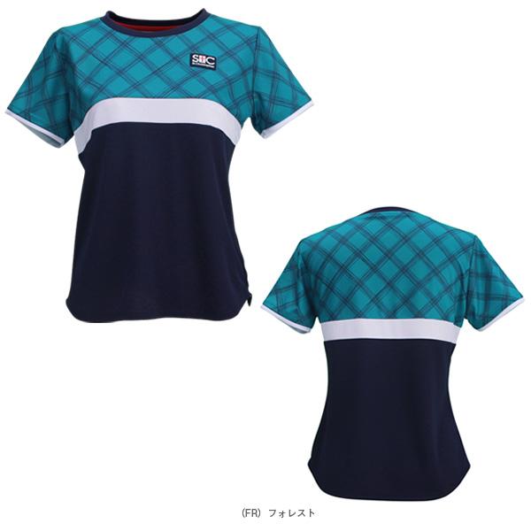 セントクリストファー レディーステニスウエア ゲームシャツスコートセットアップM セントクリストファー ウェア（レディース） ]ブロックチェックゲーム