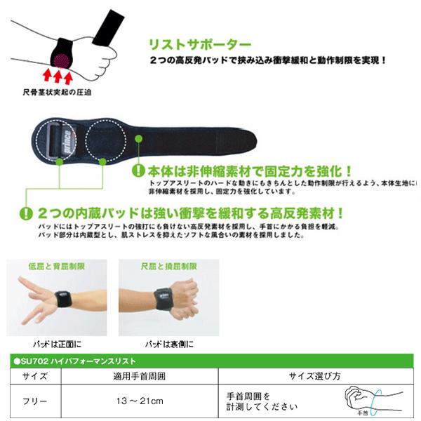 プリンス オールスポーツサポーターケア商品 ハイパフォーマンスリスト SU702 | プリンス | 01