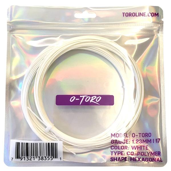 トロライン テニスストリング『単張』 O-TORO WHITE 123 大トロ ホワイト 1.23mm |  | 01