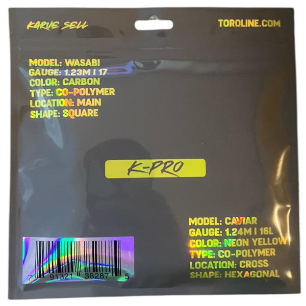 トロライン テニスストリング『単張』 K-PRO ハイブリッド PRO使用モデル |  | 01