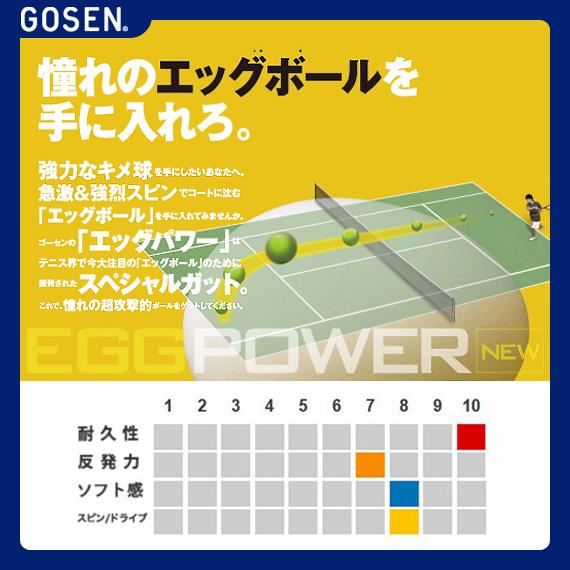ゴーセン テニスストリング『ロール他』 ポリロン エッグパワー16 オレンジ POLYLON EGGPOWER 16 200mロール TS1002 | POLYLON | 01