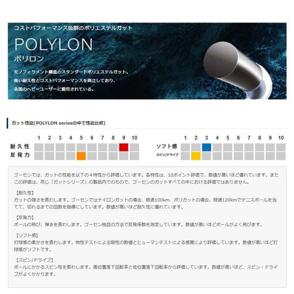 ゴーセン テニスストリング『ロール他』 ポリロン 17 POLYLON 17 200mロール TS1532 | POLYLON | 03